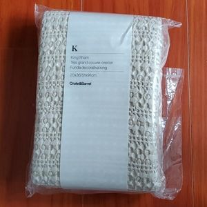 Crate & Barrel Tessa King Shams